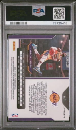 Lebron James Kobe Tribute RWB SP MINT back